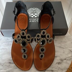 Vince Camuto Manelle Black Sandal 9.5M